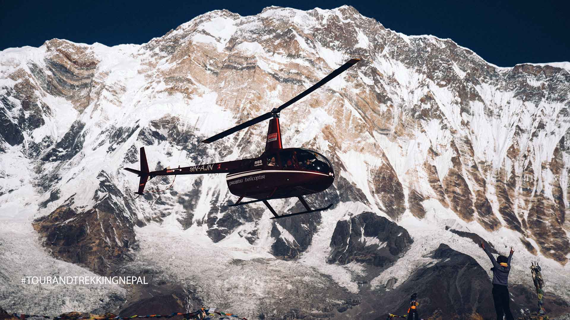 flying to the top of the everest