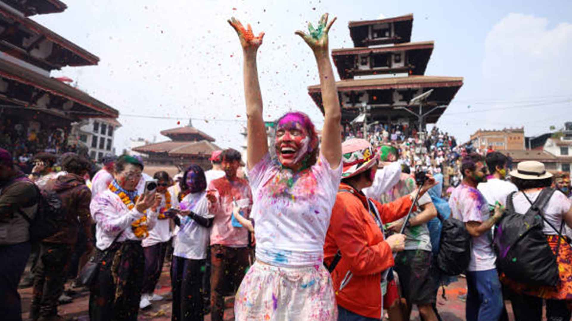 join kathmandu summit adventure's holi festival celebration in nepal